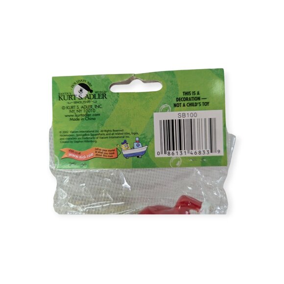 2002 Spongebob Squarpants Nickelodeon Christmas Ornament Sealed - Picture 4 of 7